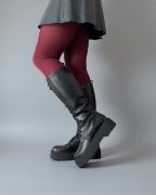 Εικόνα της Μπότες δίσολες με κορδόνι και φερμουάρ