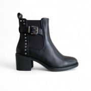 Εικόνα της Μποτάκια με Χαμηλό Τακούνι Λάστιχο και Μεταλλικά Διακομητικά