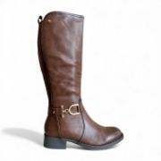 Εικόνα της Μπότες Ιππασίας Καφέ με Λάστιχο και Διακοσμητικό