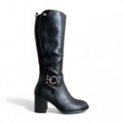 Εικόνα της Μπότες με Χαμηλό Τακούνι Λάστιχα και Διακοσμητικό