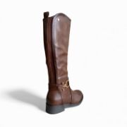Εικόνα της Μπότες Ιππασίας Καφέ με Λάστιχο και Διακοσμητικό