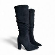 Εικόνα της Μπότες Καστόρ Μυτερές με Χοντρό Τακούνι