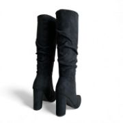 Εικόνα της Μπότες Καστόρ Μυτερές με Χοντρό Τακούνι