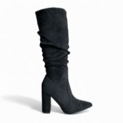 Εικόνα της Μπότες Καστόρ Μυτερές με Χοντρό Τακούνι