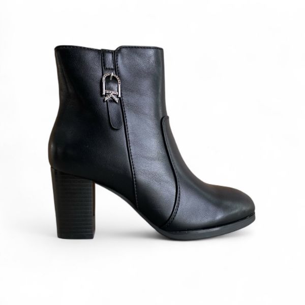 Εικόνα της Μποτάκια με χοντρό τακούνι και διακοσμητική τόκα