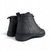 Εικόνα της Μποτάκια Δερμάτινα Ανατομικά με Φερμουάρ και Λάστιχα