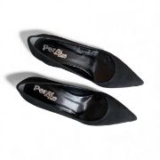 Εικόνα της Γόβες Καστόρ Μυτερές Μαύρες με Χοντρό Τακούνι