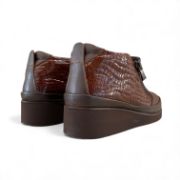 Εικόνα της Μποτάκια Δερμάτινα Ανατομικά με Φερμουάρ και Λάστιχο