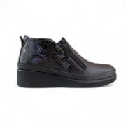 Εικόνα της Μποτάκια Δερμάτινα Ανατομικά με Φερμουάρ και Λάστιχο