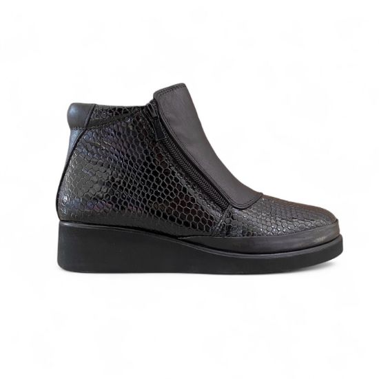 Εικόνα της Μποτάκια Δερμάτινα Ανατομικά με Δυο Φερμουάρ