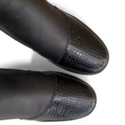 Εικόνα της Μποτάκια Δερμάτινα Ανατομικά με Δυο Φερμουάρ