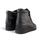 Εικόνα της Μποτάκια Δερμάτινα Ανατομικά με Δυο Φερμουάρ