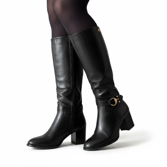 Εικόνα της Μπότες με Χαμηλό Τακούνι Λάστιχα και Διακοσμητικό