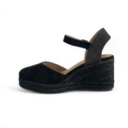 Εικόνα της Εσπαντρίγιες Πλατφόρμες με Μπαρέτα Suede Μαύρο