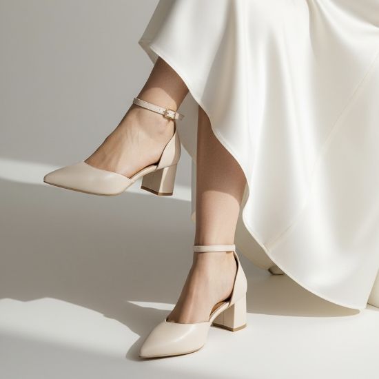 Εικόνα της Γόβες Μυτερές με Μπαρέτα Μπεζ