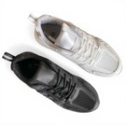 Εικόνα της Sneakers Unisex με Ύφασμα Δύχτι και Δερματίνη Λευκό