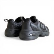 Εικόνα της Sneakers Unisex με Ύφασμα Δύχτι και Δερματίνη Μαύρο