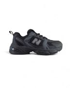 Εικόνα της Sneakers Unisex με Ύφασμα Δύχτι και Δερματίνη Μαύρο