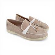 Εικόνα της Loafers Καστόρ με Διακοσμητικό Σχέδιο Μπεζ