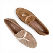 Εικόνα της Old Loafers Κστόρ με Διακοσμητικό Σχέδιο Κάμελ