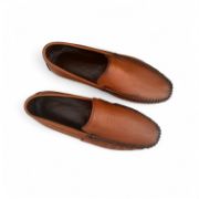 Εικόνα της Ανδρικά Δερμάτινα Ανατομικά Μοκασίνια Ταμπά