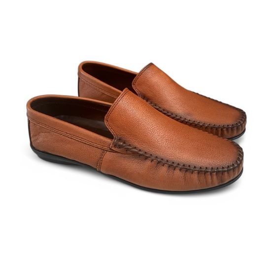 Εικόνα της Ανδρικά Δερμάτινα Ανατομικά Μοκασίνια Ταμπά