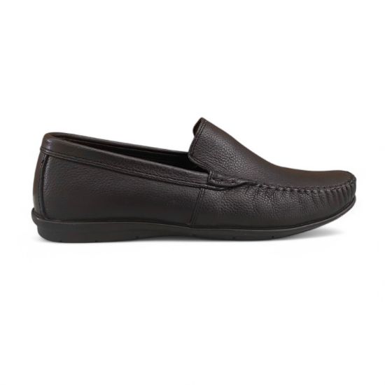 Εικόνα της Ανδρικά Δερμάτινα Ανατομικά Μοκασίνια Μαύρο